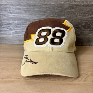 Vintage Nascar Hat Cap Snap Back Brown Dale Jarrett Racing Adjustable